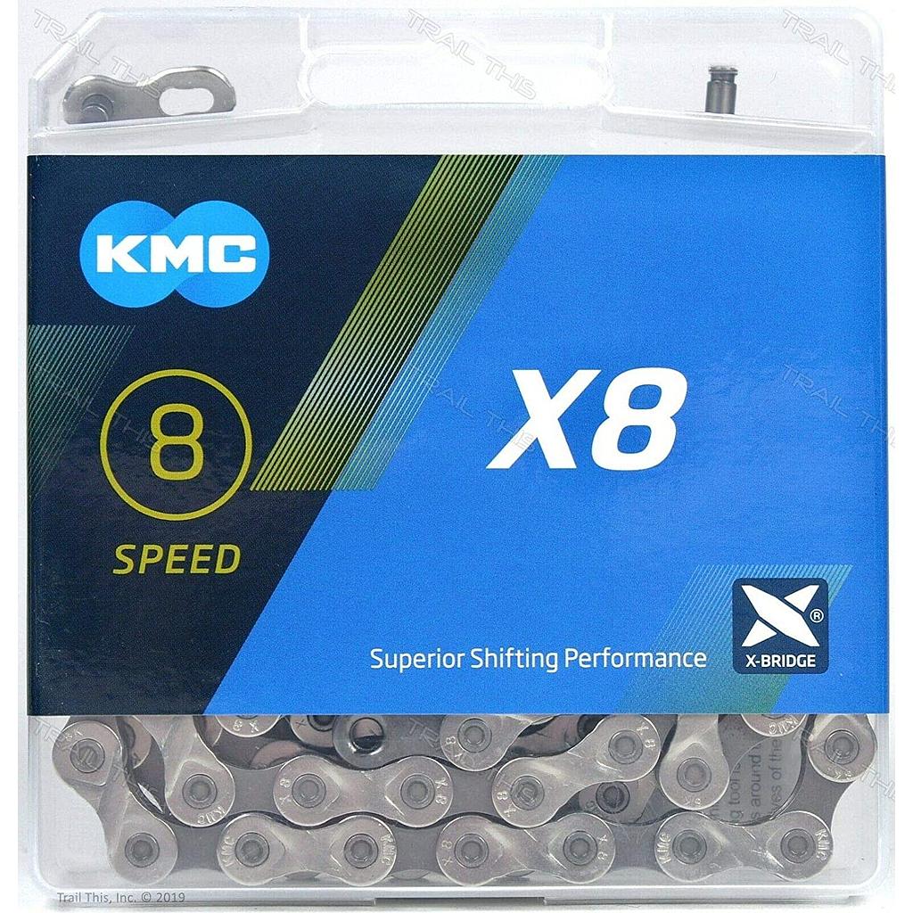 Cadena bicicleta KMC X8 8 o 9 velocidades 