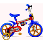 Bicicleta Baccio Fireman 12 con estabilizadores, roja